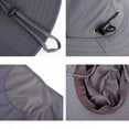 thumbnail image 6 of Domzest Sun Hats for Men UPF 50+ UV Protection Wide Brim Bucket Waterproof Hat with Adjustable Chin Strap & Detachable Neck Flap for Outdoor Dark Gray, 6 of 6
