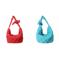 thumbnail image 1 of Bolso Hombro Acolchado Tipo Media Con Correa Lazo para Mujer Hobo (gris), 1 of 8