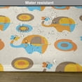 thumbnail image 6 of Ambesonne Cartoon Wall Place Mats Set of 4, Butterfly, Standard Size, Orange Taupe Blue, 6 of 6