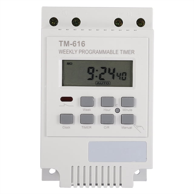 TEMPORIZADOR REUTILIZABLE DE 220V, TEMPORIZADOR DIGITAL Programable de Plástico, Tablero de Publicidad, Para Electrodomiscicos, Lámpara de Carretera, Luz de Neón