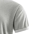 thumbnail image 4 of Mens Summer Knitted Shirt Fashion Front Placket Short Sleeve Button Down Tee Top, 4 of 4