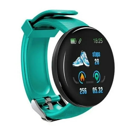 D18 Smart Watch Heart Rate Monitor Men s Women s Smartwatch Round Fitness Digital Watches for Men Women Band Bracelet PK D20 Y68 Walmart