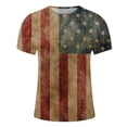thumbnail image 4 of Independence Day Mens Summer Tops USA Star Stripes Graphic Tees Crew Neck Slim Fit 4th July Patriotic T-Shirts Memorial Day Shirts, 4 of 5