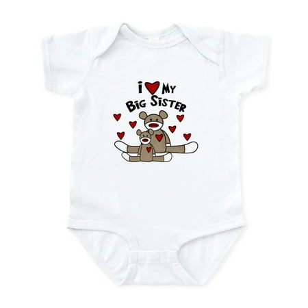 

CafePress - I Love My Big Sister SM Baby Bodysuits - Baby Light Bodysuit