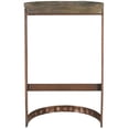 thumbnail image 2 of Home Square Solid Wood Bar Stool with Iron Frame in Brown - Set of 3, 2 of 3