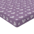 thumbnail image 2 of Ambesonne Purple Fitted Sheet, Wedding Inspired Heart, Queen Size, Lavender and Purple, 2 of 3