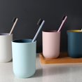 thumbnail image 4 of Portable Double Layers Non-slip Toothbrush Holder Couple Water Cup Drinking Mug, 4 of 12