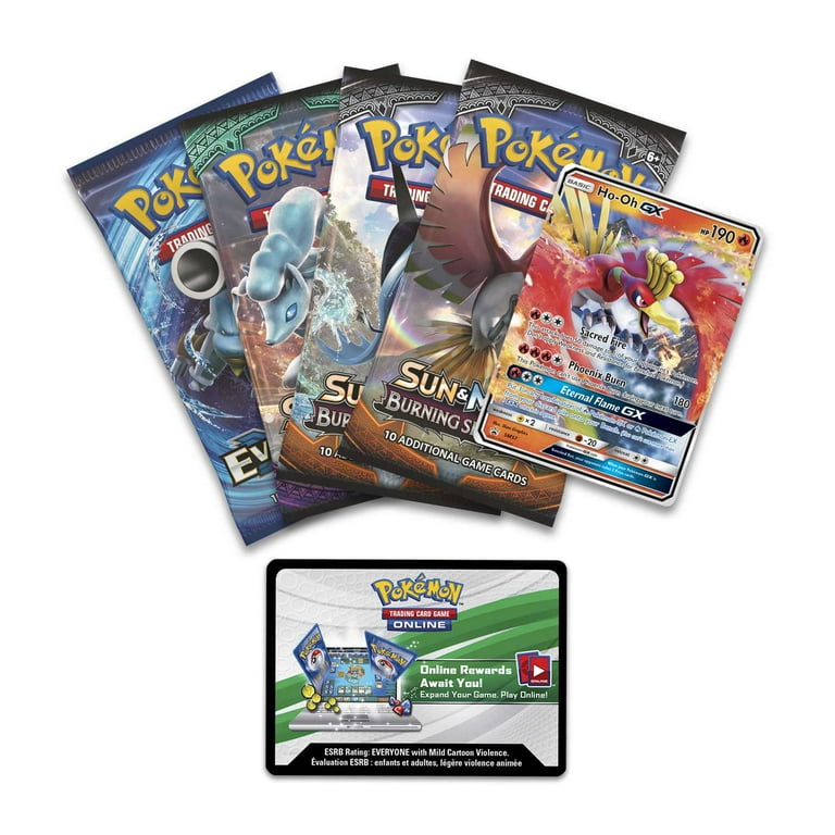 Pokemon Mysterious Powers Ho-Oh GX Tin Set (4 Booster Packs