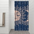 thumbnail image 3 of Gothic Shower Curtain - Dark Celestial Moon & Star Print, Mystical Cosmic Theme Bath Decor, Waterproof Polyester, 36"Wx72"L, Goth Aesthetic Gift, 3 of 5