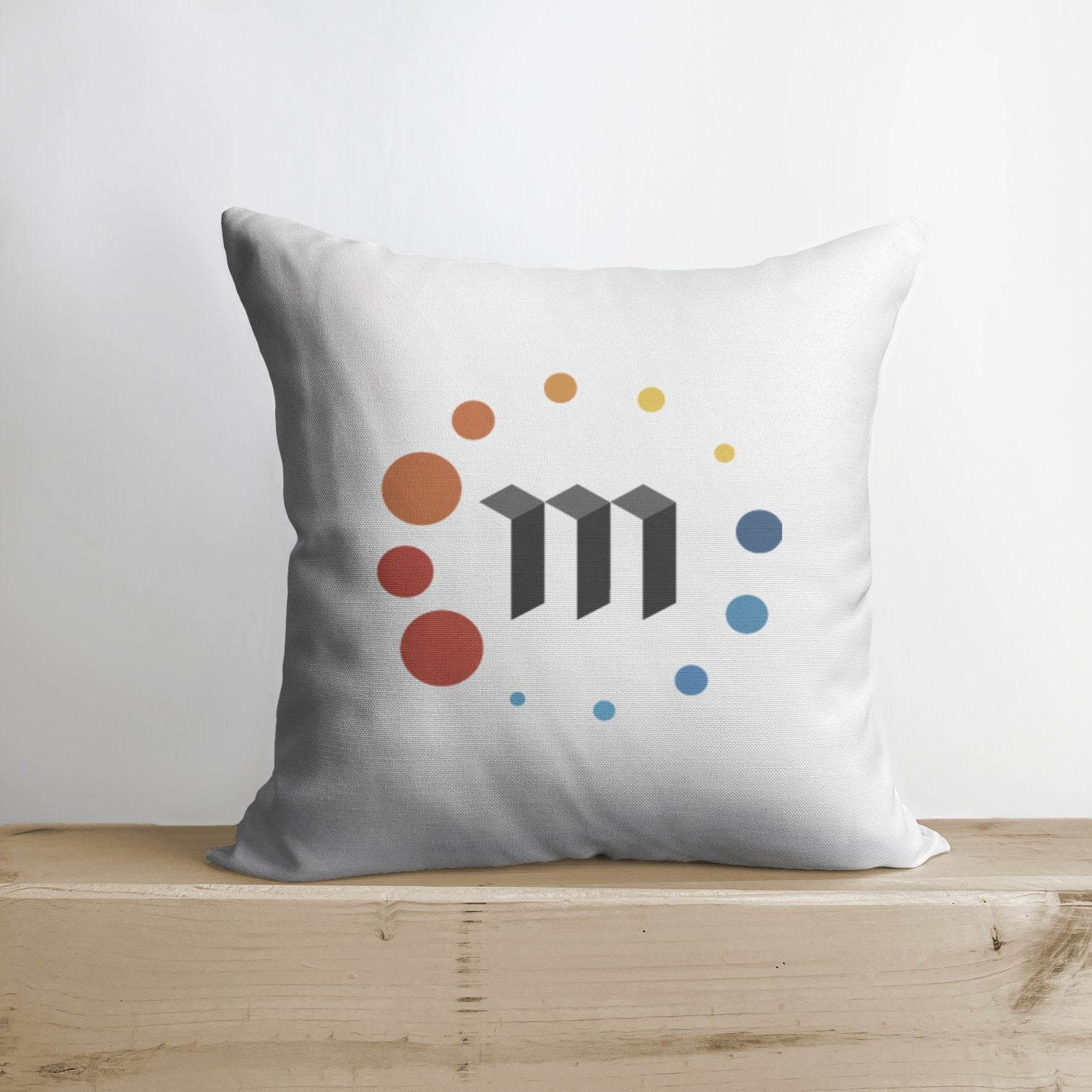 XRP Plush Pillow - 12" Round Embroidered Crypto Pillow, Stuffed Plush Decoration By BlockCraft.Shop