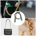 thumbnail image 4 of Unique Bargains 1 Pc Arrow Pattern Light Gold Tone Hook Handbag Strap for Dating Light Green Polyester, 4 of 4