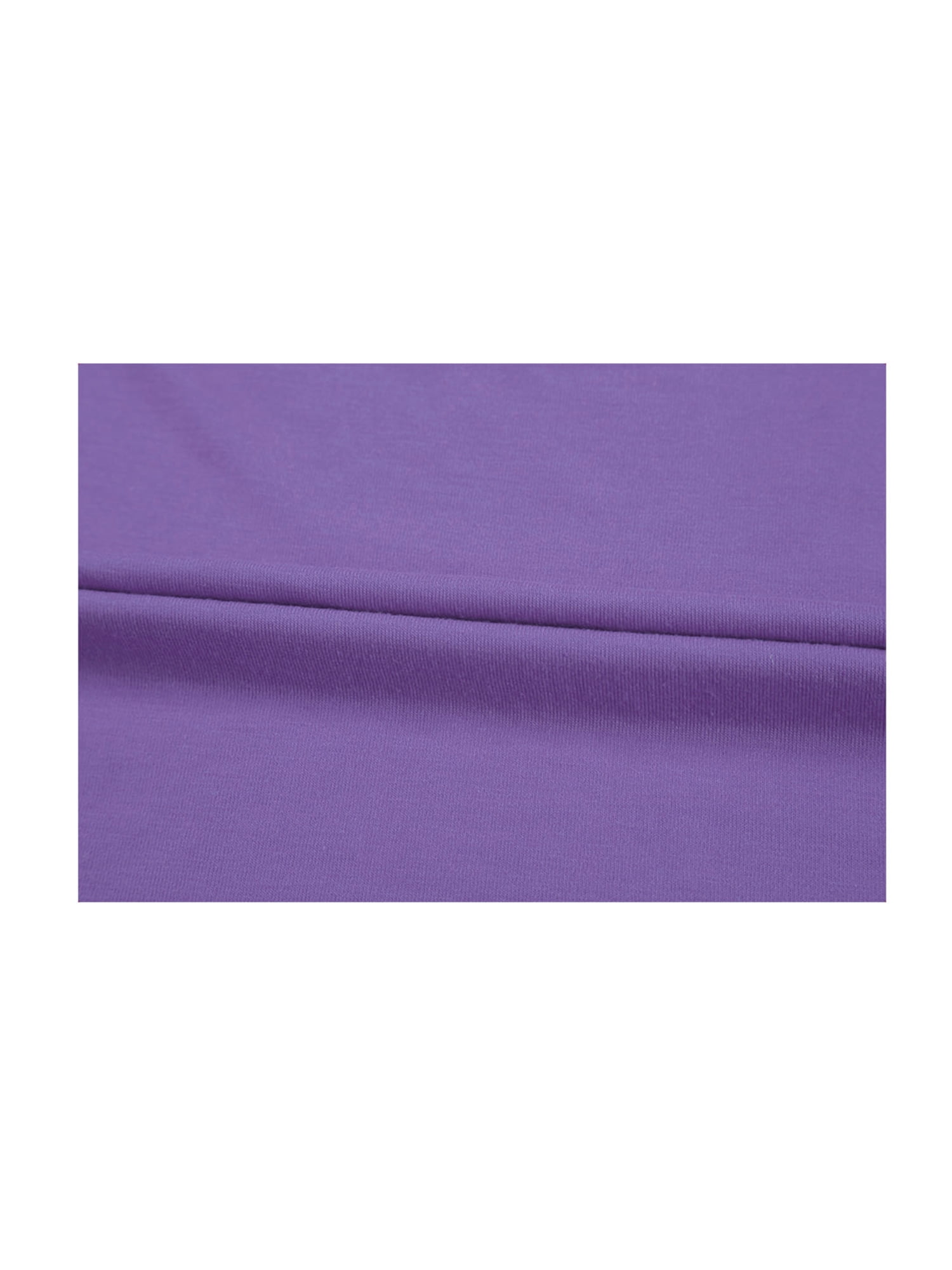 Unique Bargains Men's Pullover Lightweight Long Sleeve Top Turtleneck T-Shirt 50 Purple