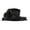Black, variant on Black Women's Sun Hat Fake Linen Wide Brim Kentucky Derby Tea Party Headwear for Women Elegant Outdoor Event Hat