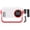 White - US Plug, variant on M Buder 1080P Small Projector Portable WiFi 360 Deg Rotation 150ANSI Auto Correction LED Movie Projector for TV Stick Laptop PC AU Plug 6.30 in / 16 cm[cite: 1]