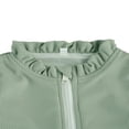 thumbnail image 3 of Baby Girls Long Sleeve Swimsuit Ruffle Zipper Rash Guard Swimwears, 3 of 6