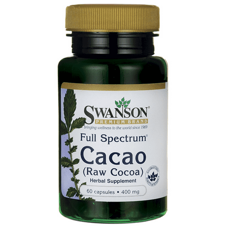 Swanson Full Spectrum Cacao (Raw Cocoa) 400 mg 60