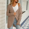 thumbnail image 5 of YFNNUP Women Long Sleeve Sweaters Cardigan Trendy Knit Open Front Coat 2025 Fall Fashion Outfits Loose Sweater Jacket, 5 of 9