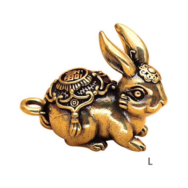 Ruiboury Hangings Pendant Rabbit Special Design Pendants Lightness Ornament Multifunctional Keychain Decoration Birthday Gifts Jixiangfu rabbit Large Size