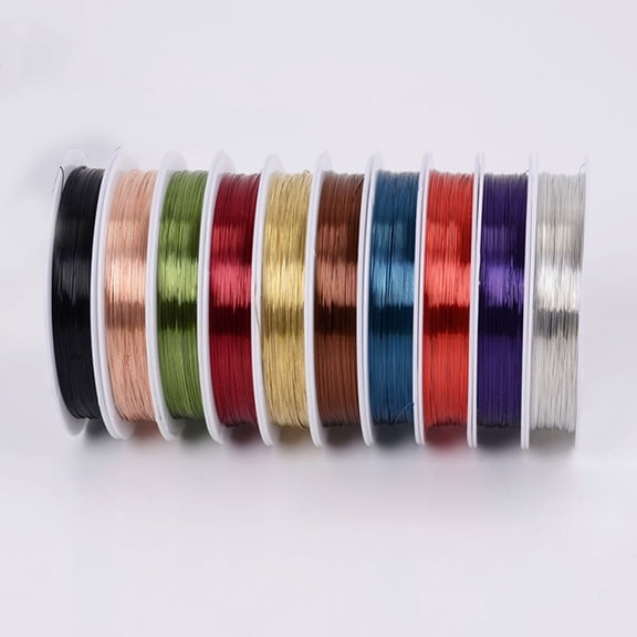 LEORX Assorted Color Jewelry Wire Copper Flexible Metal Wire for Crafting