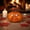 C, variant on Funny Smiling Pumpkin Figurine, Whimsical Halloween Tabletop Decor, Multicolor Plastic Pumpkin Ornament for Home Office Shelf & Festive Party Decoration