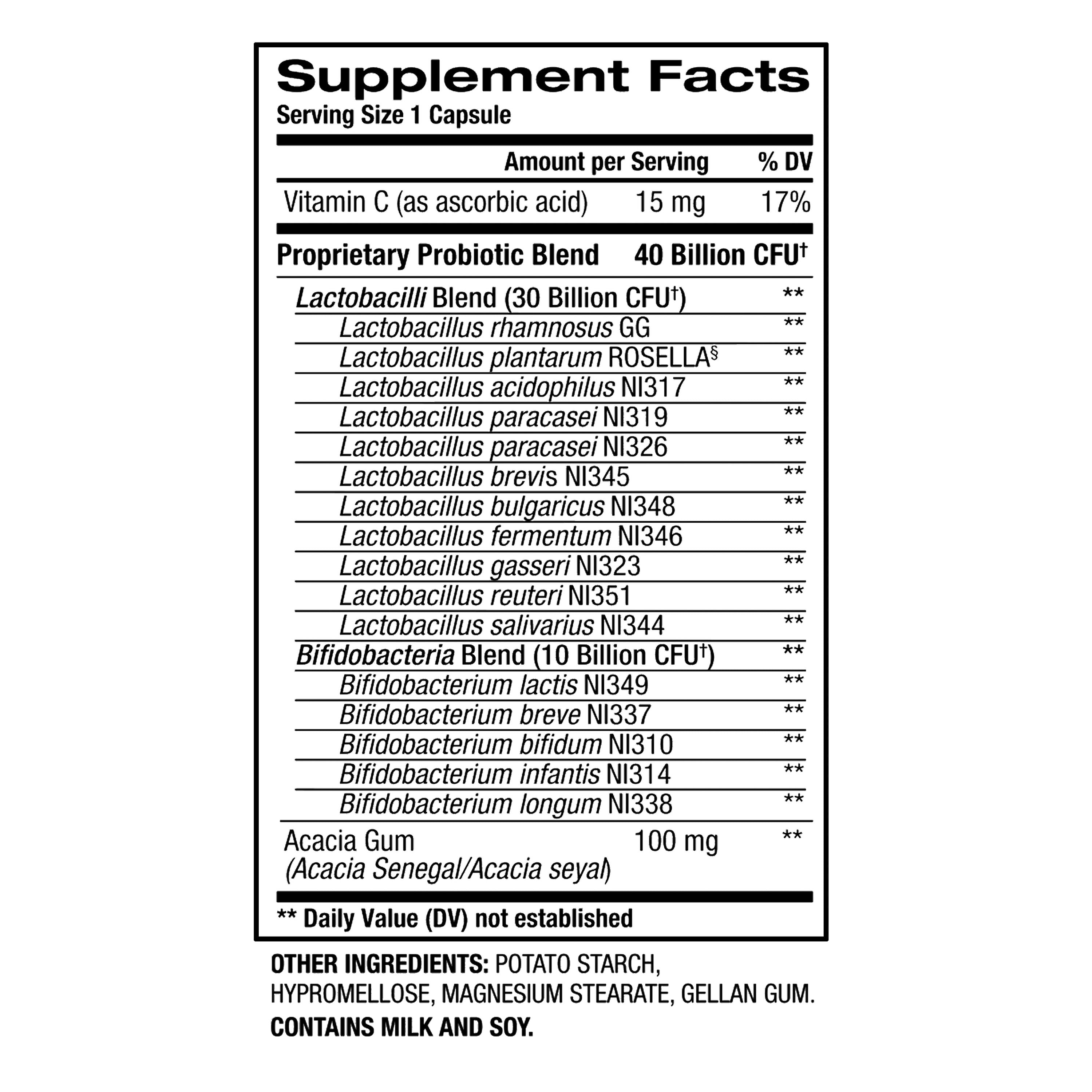 Equate Women's Care Daily Probiotic Delayed Release Vegetarian Capsules, 30 Count