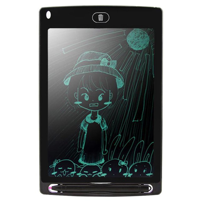 Tablero gráfico LCD Childen Dibujo digital Bloc de notas para tableta Bloc de notas 5 colores 8.5 pulgadas Vogacara DZ6087-02B