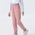 thumbnail image 2 of Odeerbi 8-16 Años Niñas Hielo Silk Sweatpants Entrenamiento Deportes Jogger Pantalones Primavera Verano Protector Solar Correr Entrenamiento de Fitness, 2 of 5
