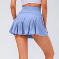 thumbnail image 2 of IROINNID Short Empire Waist Skirt For Women Fake Two-piece Casual SummerYoga Pleated Skirt Solid Color Skirt, 2 of 5