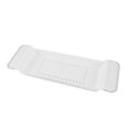 thumbnail image 3 of Expandable Plastic Bathtub Tray Caddy Table, Stable Placement Draining Design Small and Compact Plastic Hold Various Items, 3 of 6