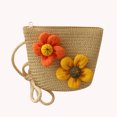 thumbnail image 4 of Bolso de hombro con sombrero de paja para niñas y niños, monedero de princesa de verano para bebé (beige) Tmvgtek Oficina Multiescena Multifunción, 4 of 6