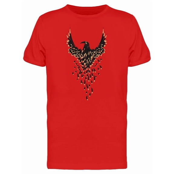Raven Made Of Pencils Tee Men's -Image by Shutterstock