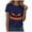R226-Navy, variant on NOLDARES Womens Halloween Ghost Oversized Shirts Spooky Season Graphic Tee Short Sleeve Tops,White,S