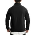 thumbnail image 5 of Mohiass Men's Quarter Zip Fleece Cotton Pullover Sweatshirts Mock Neck Casual Long Sleeve Fall Winter Warm Sweatshirt Black L, 5 of 5