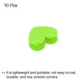 thumbnail image 3 of Uxcell Paper and Bag Clips,10Pack Heart Shape Clamps Snacks Bag Clips,Green, 3 of 5