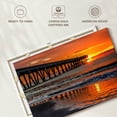 thumbnail image 6 of Elephant Stock Sunrise In Wrightsville Dock Wall Art - Horizontal Canvas Wall Art - Living Room Wall Decor - Nautical Canvas - Gray And Orange Decor - 24" x 16", 6 of 8