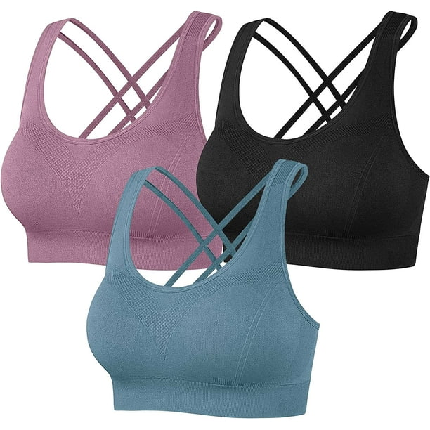 Heathyoga High Impact Sports Bras for Women High Support Padded