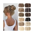 thumbnail image 1 of Synthetic Hair Bun Donut Chignon Elastic Rubber Band Straight Hair Updo Hair Piece Extension, 1 of 6