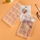 thumbnail image 3 of Caja con compartimentos personalizables, almacenamiento transparente con rejilla extraíble para divisores ajustables, PP ecológico para mayor durabilidad, ideal para joyas, cuentas y artículos de, 3 of 6