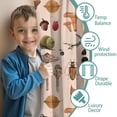 thumbnail image 3 of Blackout Kids Curtains,Colorful Mushroom Insect Light Pattern Childrens Insulated Curtains Set Of 2,Bedroom Essentials,Toddler Room Decor 42"x63", 3 of 5