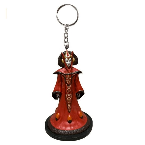 Padmé Amidala Key Ring Keychain PVC Star Wars Figure Figurine 4” Charm Padme