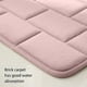 thumbnail image 4 of Alfombras de baño de espuma de memoria a rayas gruesas, alfombras de baño suaves absorbentes de terciopelo, fondo antideslizante, alfombra lavable a máquina, decoración de habitación de baño, para lav, 4 of 7