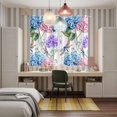 thumbnail image 6 of Curtains 63 Inch Length 2 Panels, Botanical Flowers Grommets Window Treatment Curtain, Spring Blue Pink Purple Floral Dragonfly Thermal Curtains Drapes for Living Room/Bathroom, 6 of 9