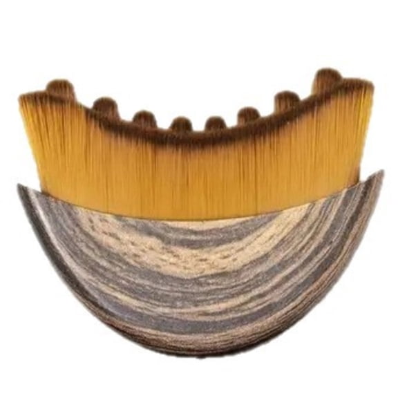 Small Lymphatic Contour Brush Dry Facial Massager for Chin & Jawline Sculpting Soft Bristles Anti-Puffiness Ergonomic Face Massage Tool Home Spa Skincare