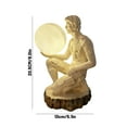 thumbnail image 2 of Thinker Figure Art Sculpture Night Light, Decorative LED Lamp for Living Room Desktop, Study Room, and Bedside, 2 of 5