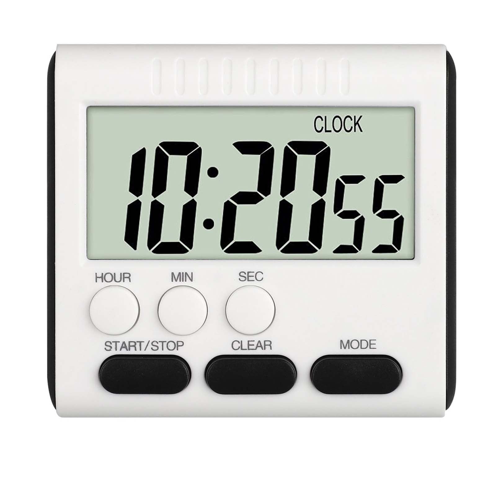 Magnetic Digital Kitchen Cooking Count Up Countdown Timer Flash Reminder Clock 