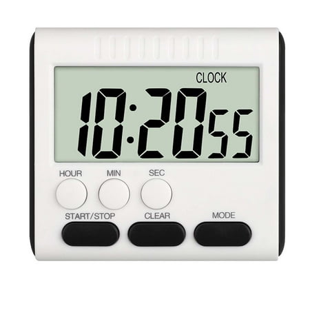 

Kitchen Timer with Count Up and Countdown Timers for Cooking Classroom Exercise with LCD Screen