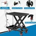 thumbnail image 6 of GARVEE Single Scissor Lift Table,Hydraulic Lift Cart with Non-Slip Pad and 4 Wheels for Material Handling,500lbs Capacity,Black, 6 of 7