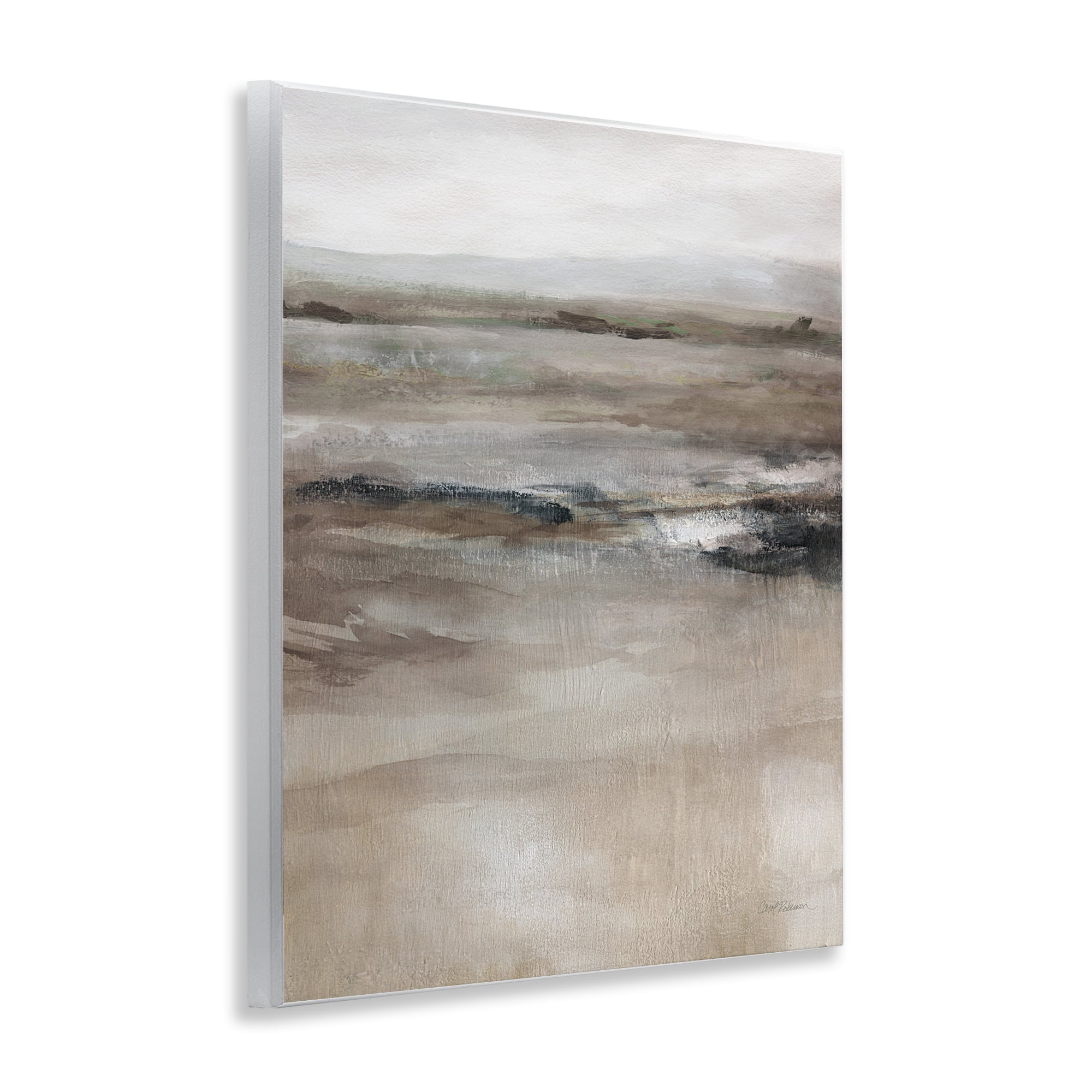 Stupell Industries Brown Desert Abstraction Abstract Painting Unframed Art Print Wall Art, 11 x 14