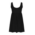 thumbnail image 5 of Zekutng Summer Dresses for Women New Spring/Summer Round-Neck Polka Short Sleeved Knee Length Dress,Sizes S-2XL, 5 of 8