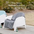 thumbnail image 4 of Toalla Nomadix Original Black Gingham 184x76 cm, 4 of 7